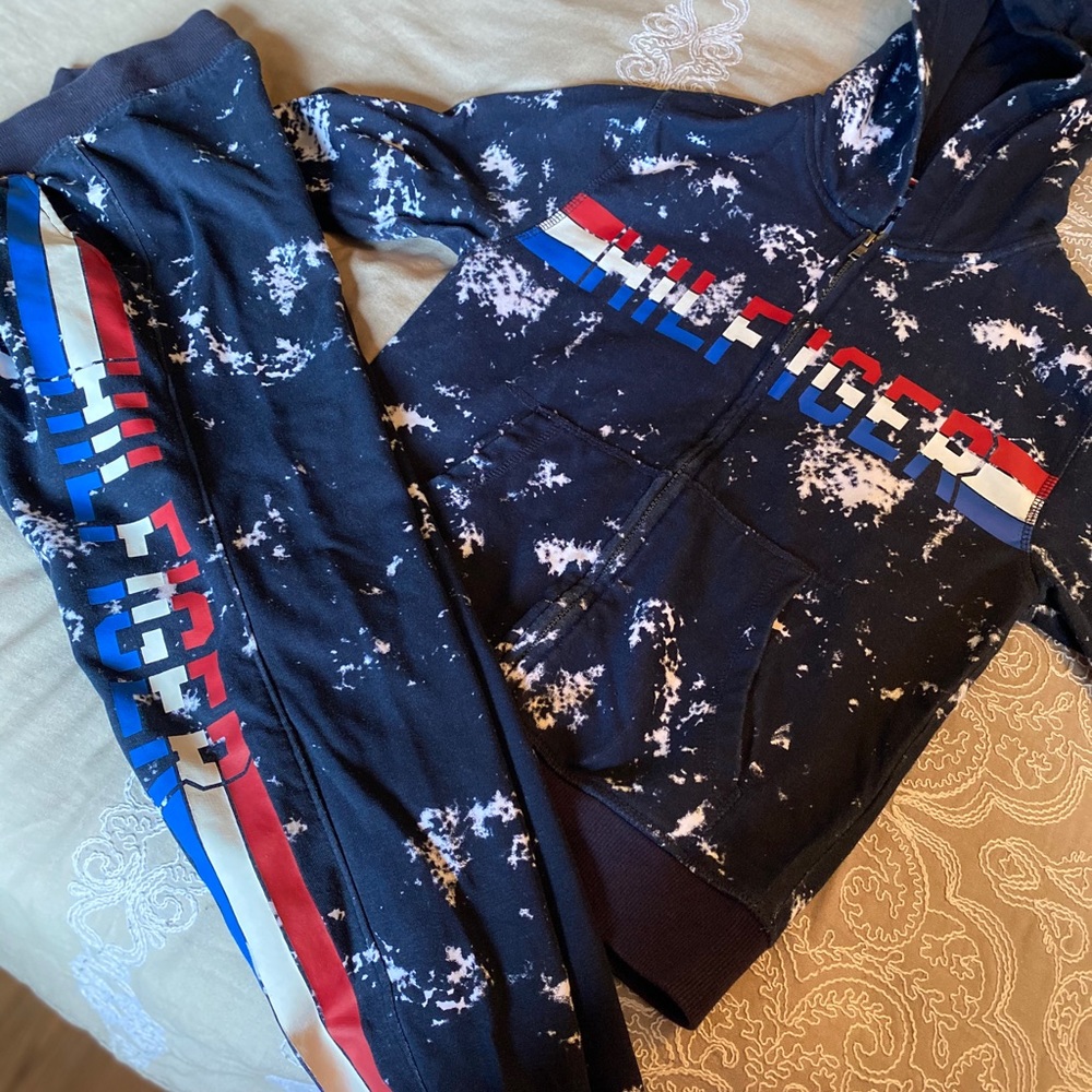 Little boys Tommy Hilfiger jogging suit